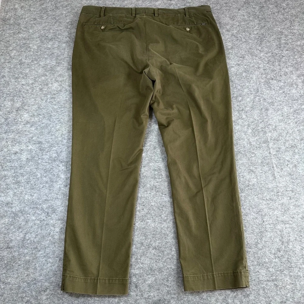 Polo Ralph Lauren Chinos Olive Green Slim Stretch Pants Mens 38x30